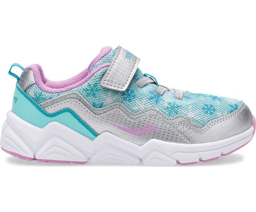 Saucony Flash A/C 2.0 Kids' Sneakers Turquoise / Silver | Canada 865UZGT